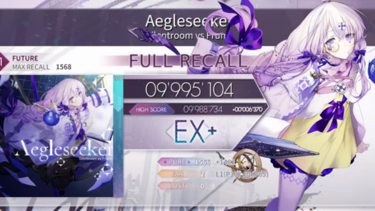 【Arcaea】12.27性光追?! Aegleseeker FUTURE11 EX+(PM2)音游热门视频