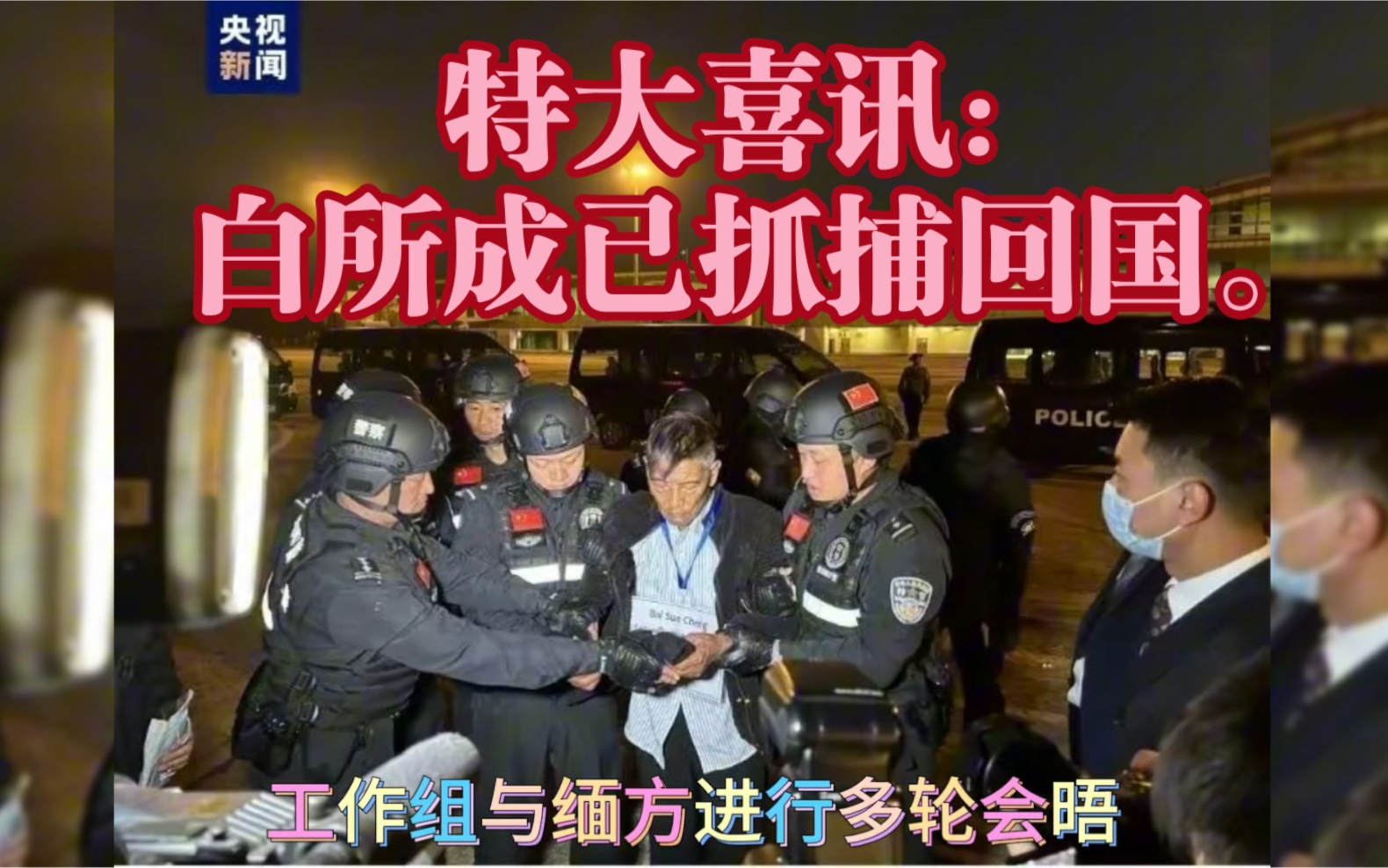 特大喜讯:白所成已抓捕回国.哔哩哔哩bilibili