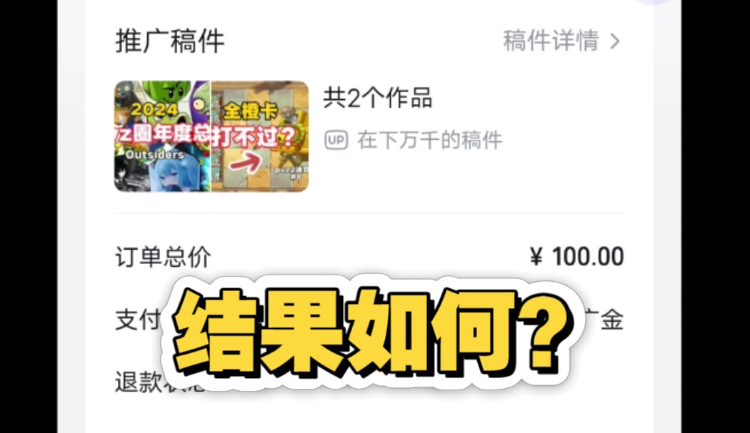 (有后续)100块钱的必火推广结果如何?哔哩哔哩bilibili