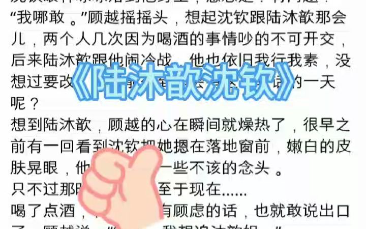 《陆沐歆沈钦》又名《陆沐歆沈钦》言情小说推荐全文哔哩哔哩bilibili