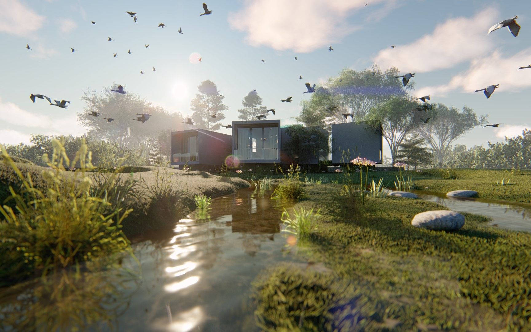 lumion湿地动画渲染