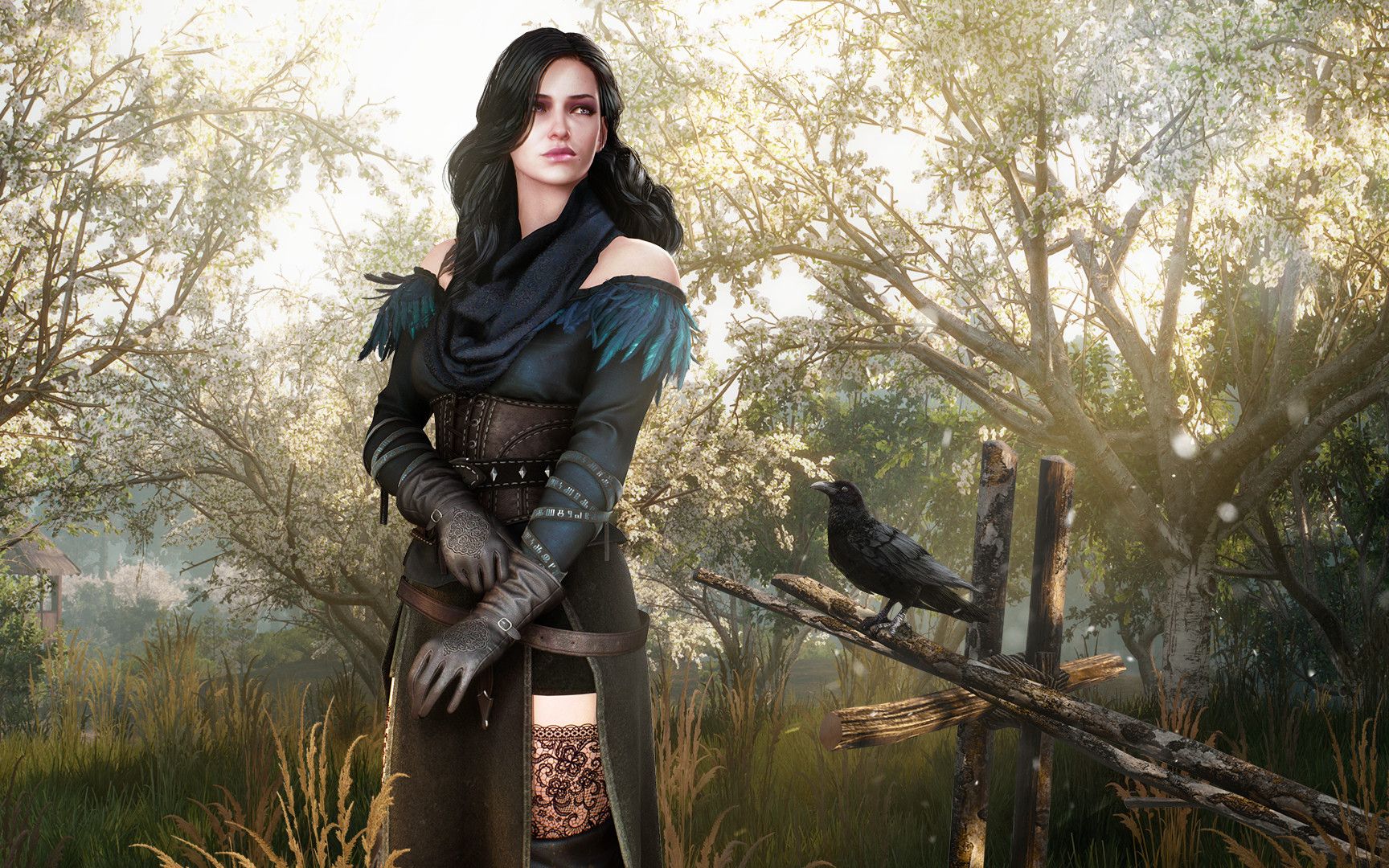 玩得很慢话又很多thewitcher3巫师3叶妮芙和特瑞丝下