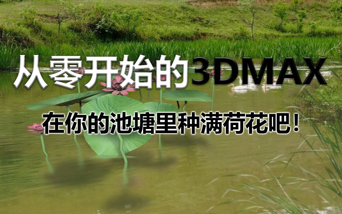 [图]【从零开始的3DMAX】在你的池塘里种满荷花吧！