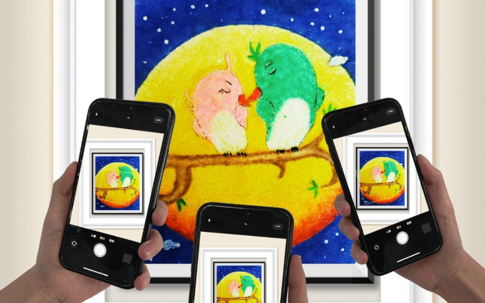 固彩沙画作品集.