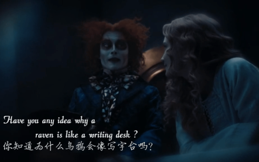 爱丽丝梦游仙境乌鸦为什么像写字台