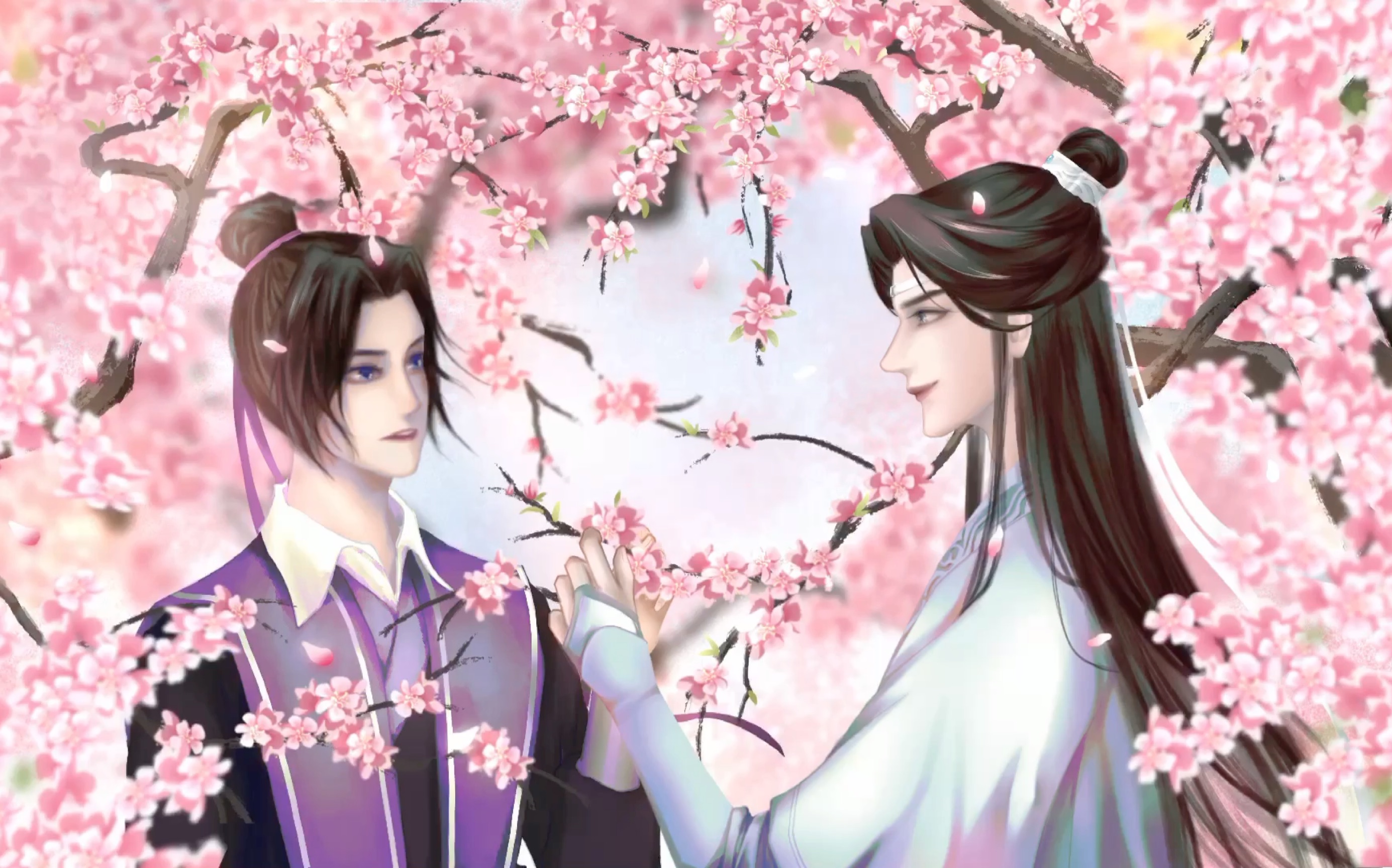 【曦澄 | 剑折青川pv图绘制】桃林初遇_哔哩哔哩 (゜-゜)つロ 干杯