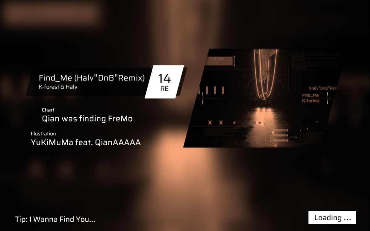 [图]【Phigros自制谱】Find_Me (Halv"DnB"Remix) RE Lv.14