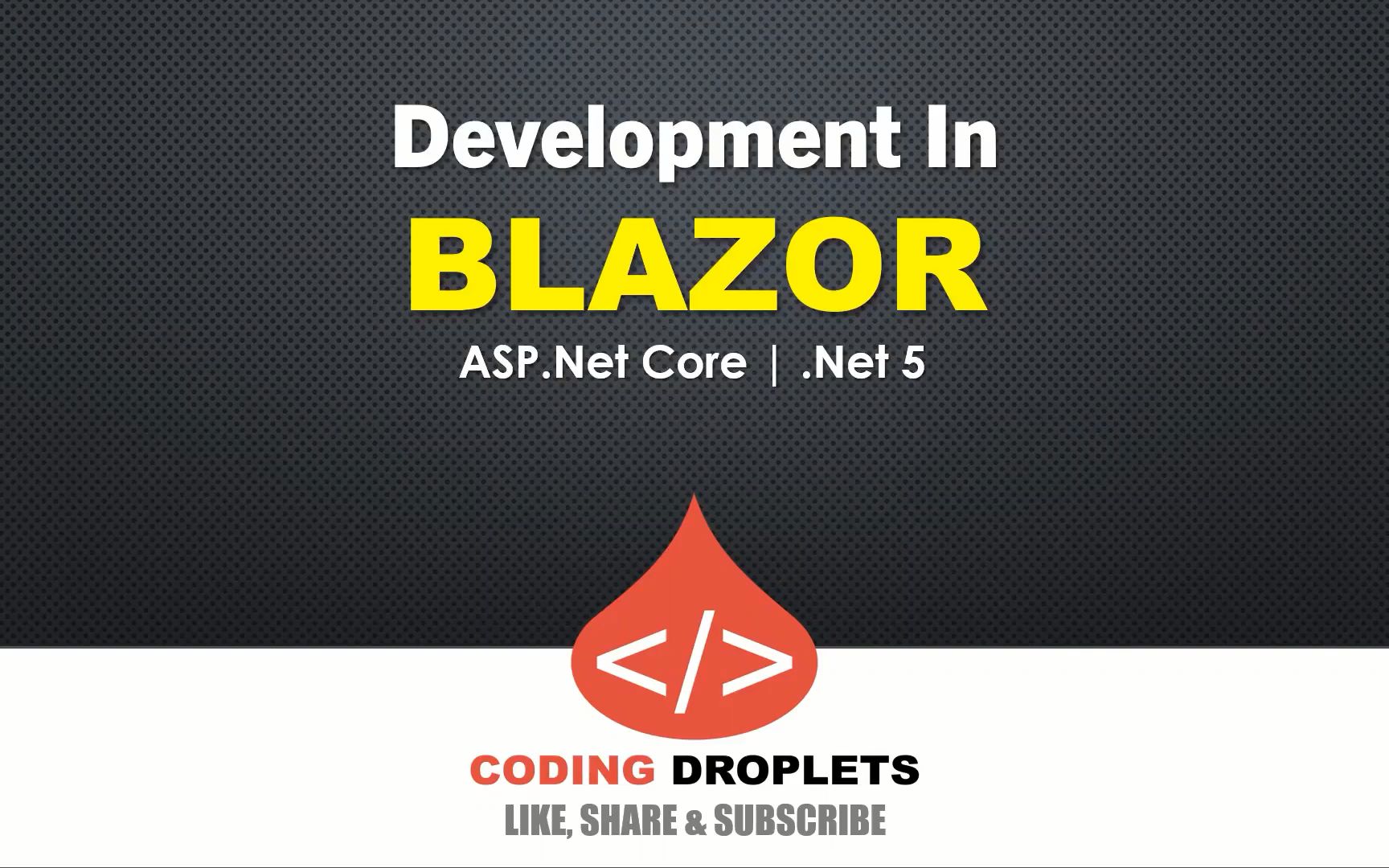 Blazor网页教程合集CodingDroplets哔哩哔哩bilibili