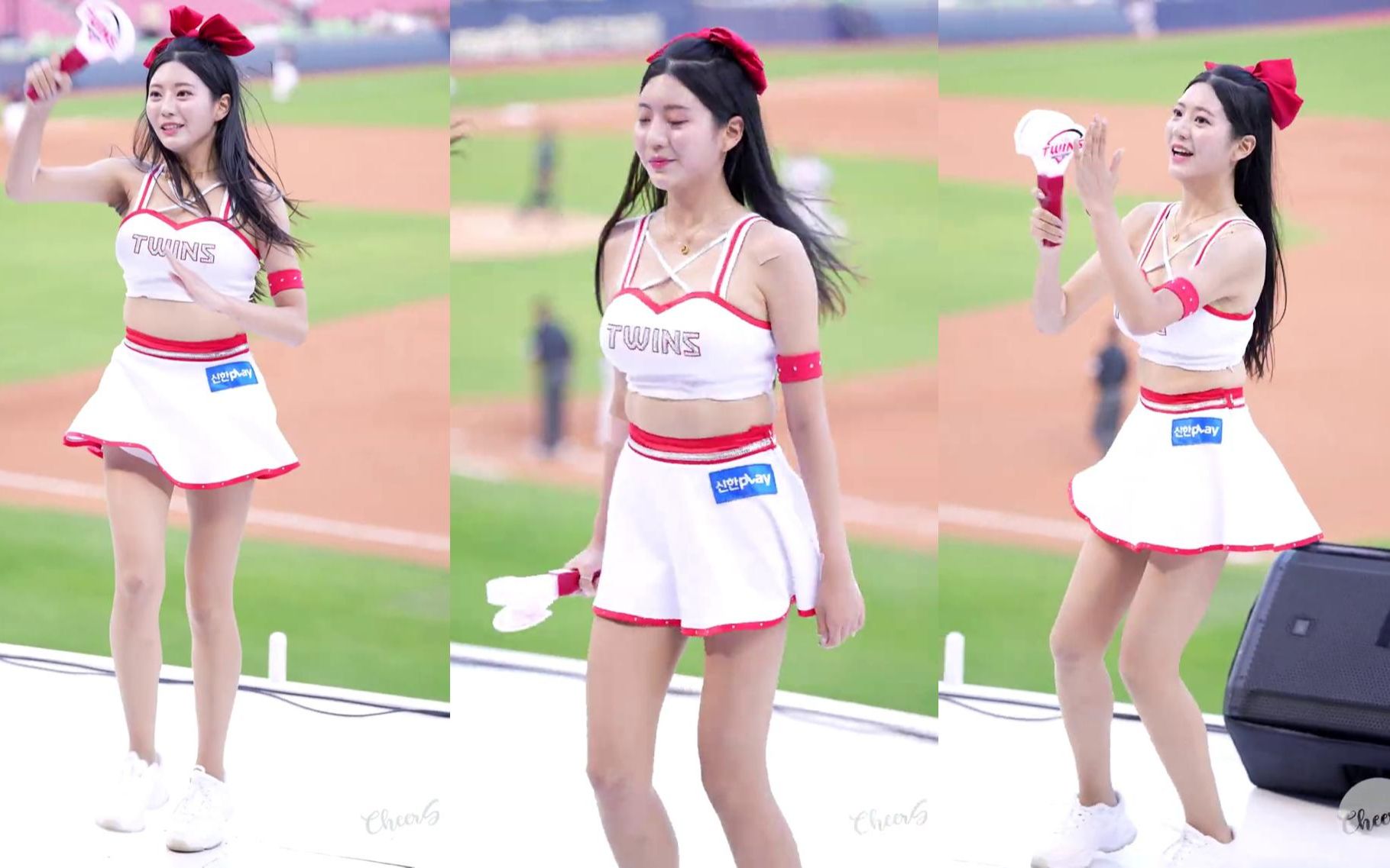 韩国女团热裤青春美腿[宅男勿入]:为了能成为一页,金以西拉拉队长直拍