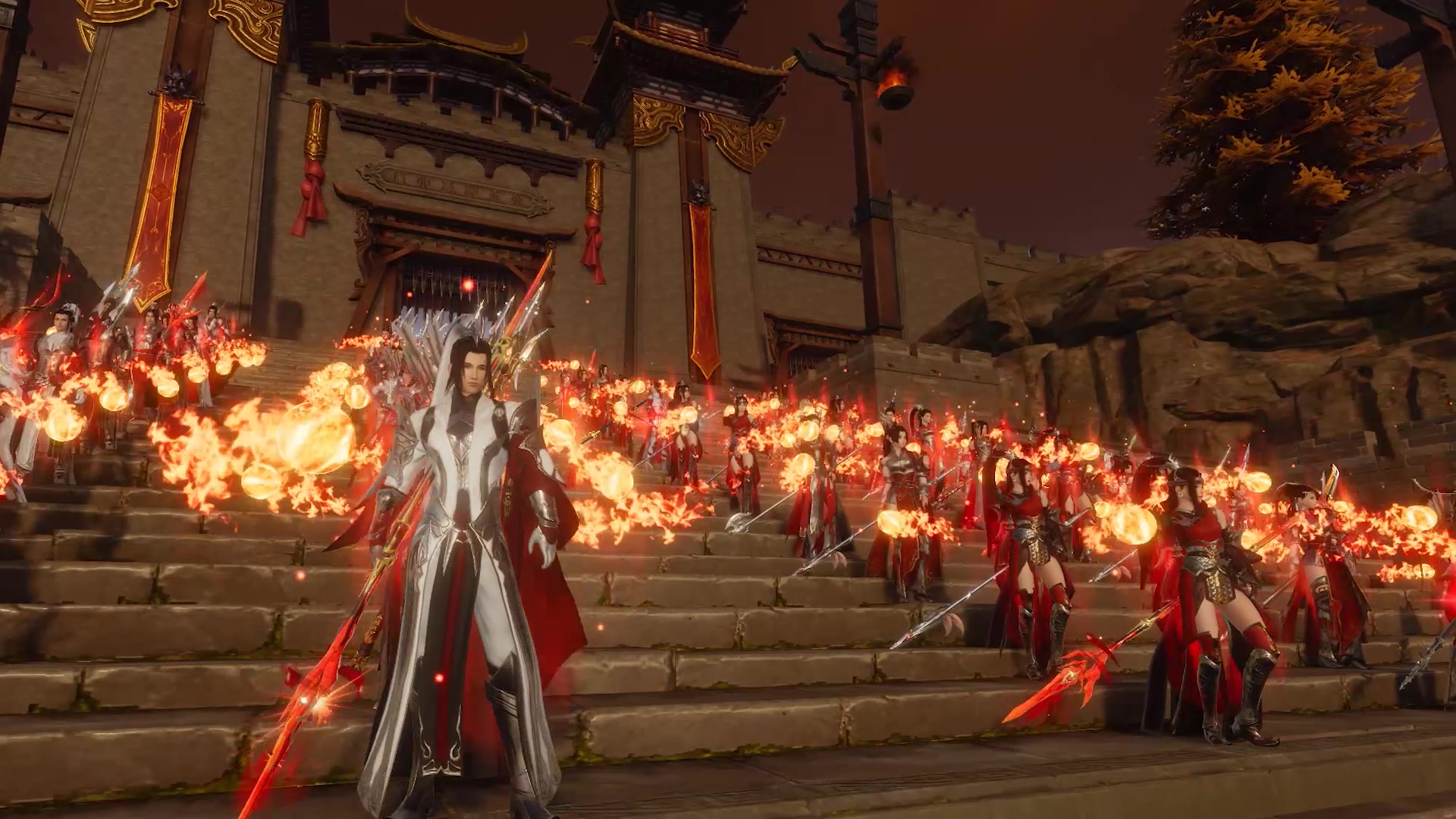 [剑网3]2019年8月电五六合一天策阅兵实录剪辑_哔哩哔哩 (゜-゜)つロ