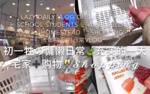 Download Video: 初一女孩的慵懒日常vlog | 宅家+逛街 | 充实而快乐