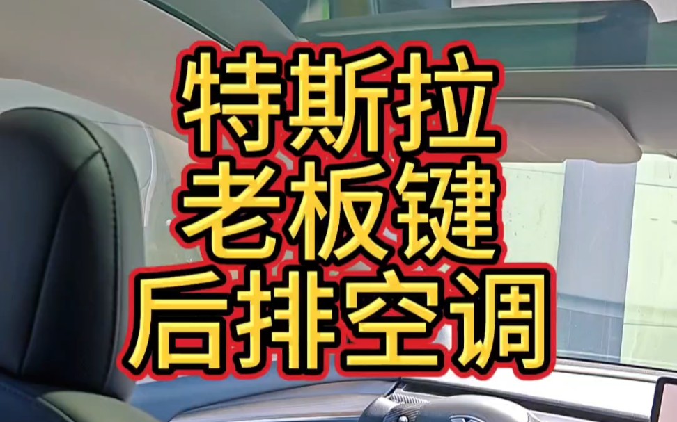 特斯拉老板键,利用后排阅读灯按钮实现后排空调开关.还有更多玩法看我主页视频.哔哩哔哩bilibili