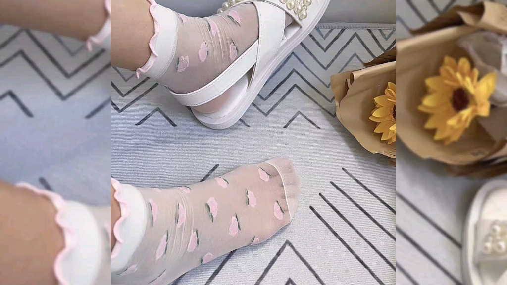 白凉鞋白丝袜穿搭分享