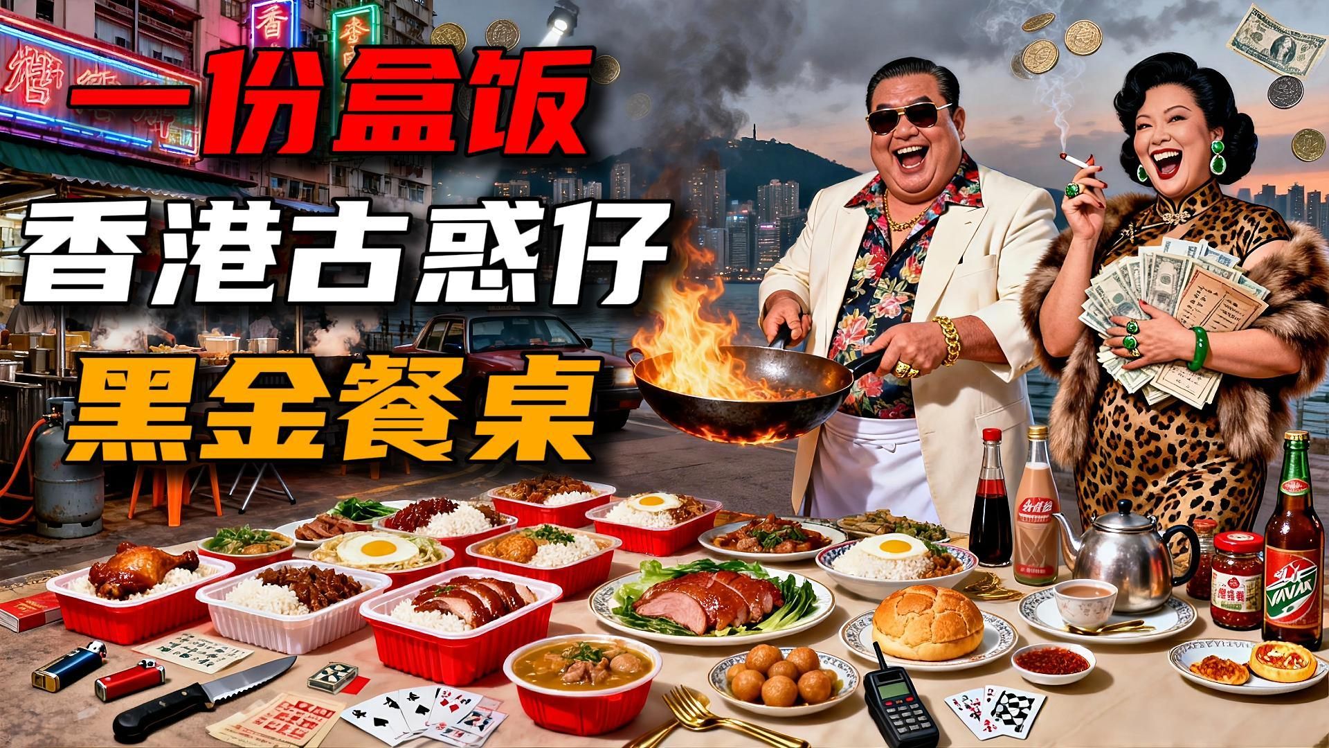 香港古惑仔？爆炒大盒饭？漫谈盒饭是如何支撑黑金餐桌的海报