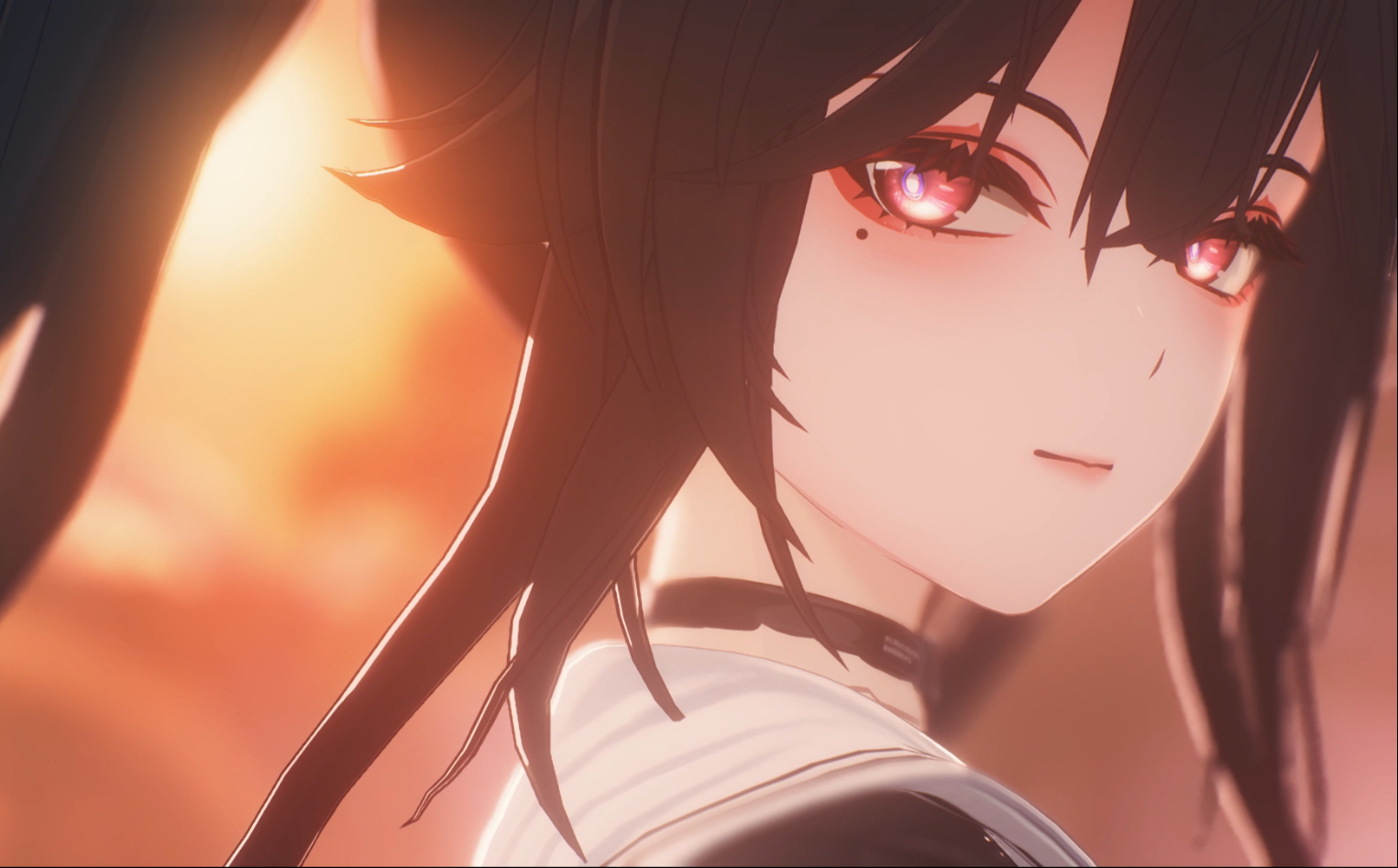 黑发红瞳双马尾是对的