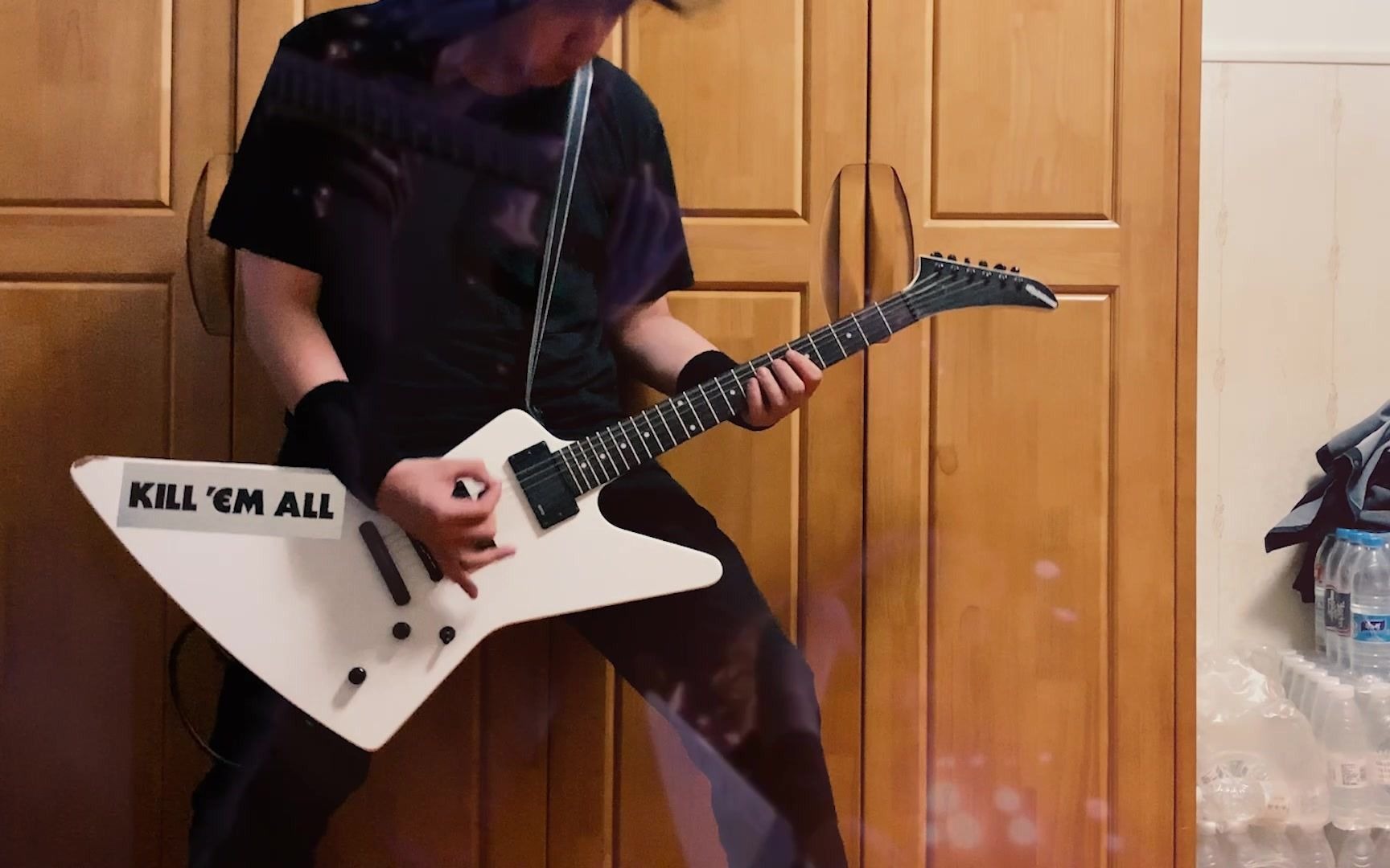 【电吉他翻弹】metallica - blackened(89live)