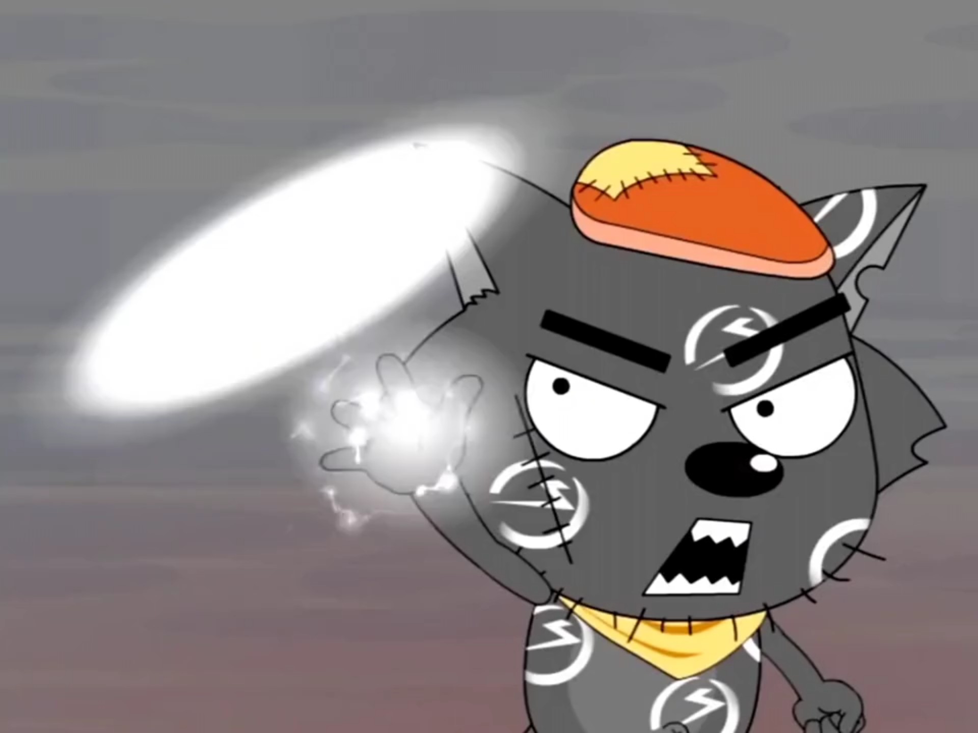 潇洒哥和黑大帅合体变成裤衩超人