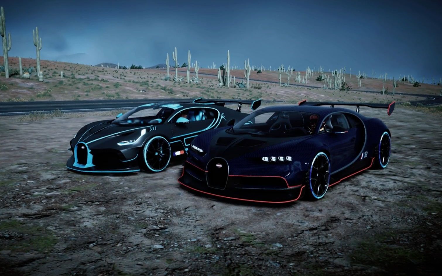 布加迪凯龙与迪沃飙酷车神2:当这部布加迪迪沃挂上了7档,我就知道结果