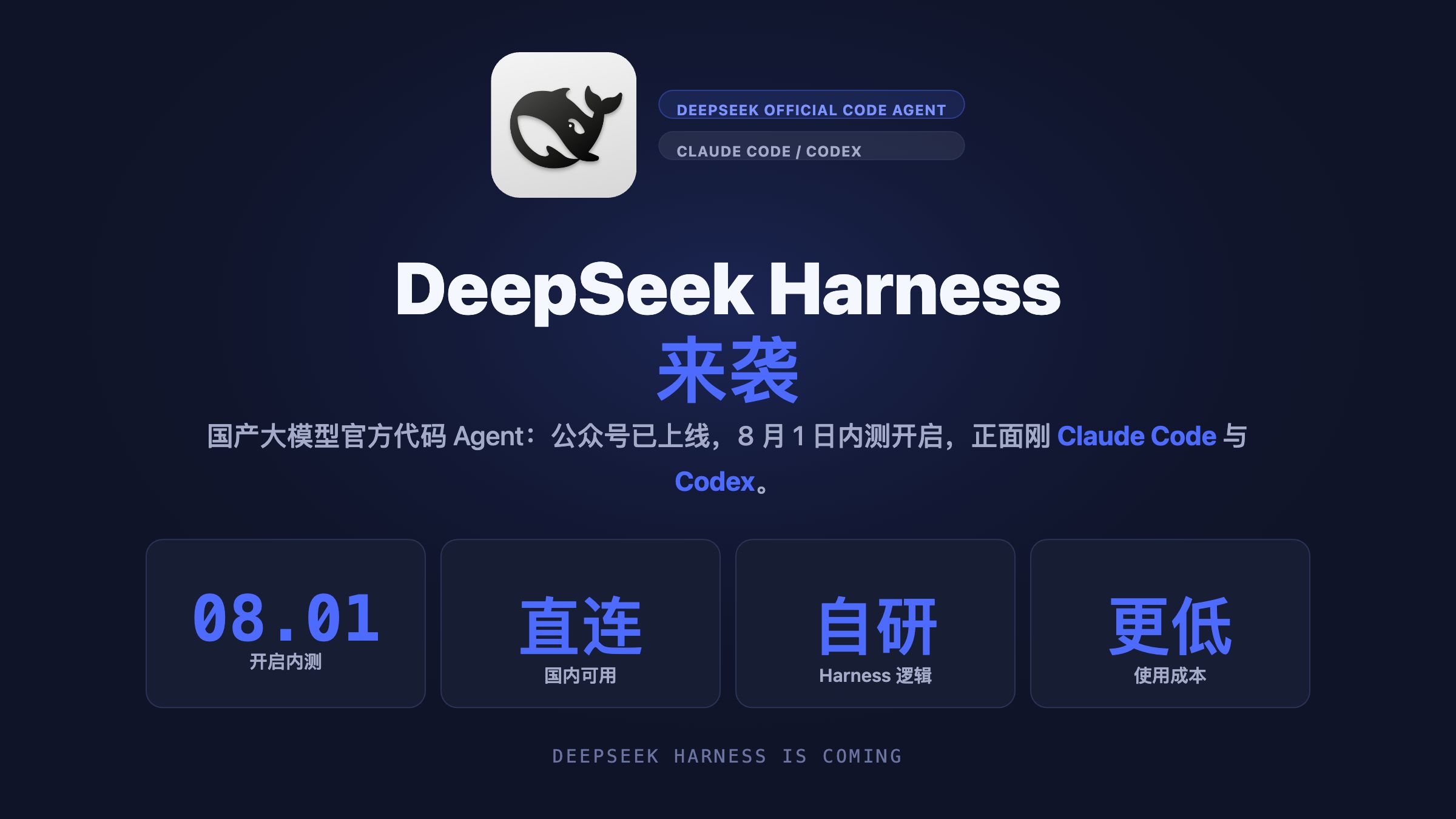 计划有变、准备黑化 | DeepSeek Harness来袭！