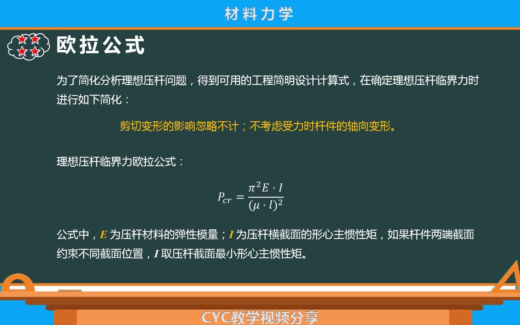 工程力学材料力学16(理想压杆的临界力欧拉公式)哔哩哔哩bilibili