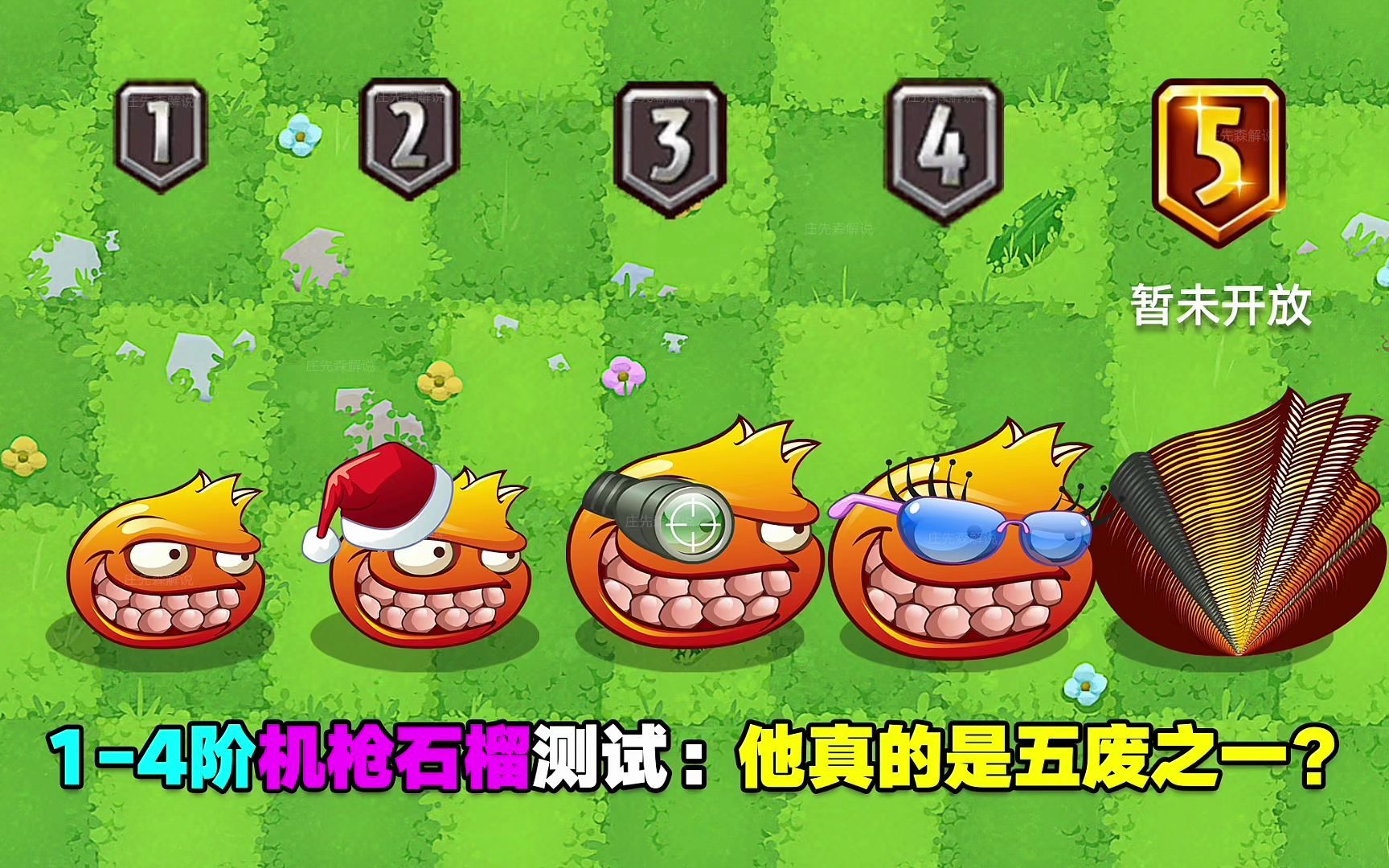 14阶机枪石榴测评:攻击其实蛮高的,5废?不存在!PVZ