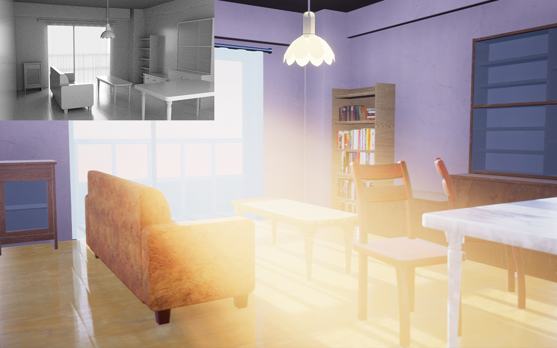 【maya场景建模】室内场景全流程案例教学,u-render制作阳光效果,做