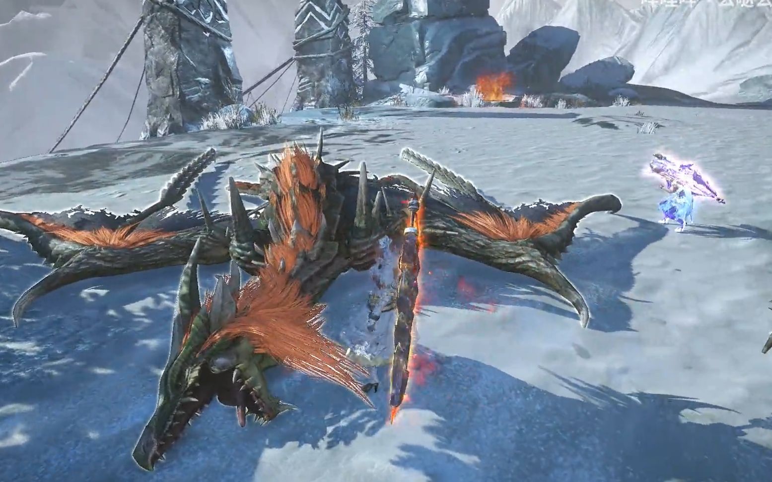 怪物猎人ol激斗大剑组队狩猎冥雷龙