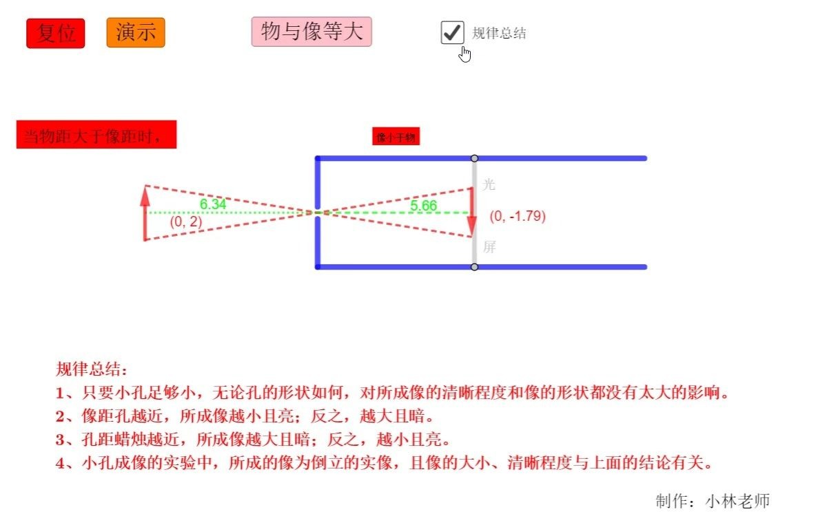 [图]小孔成像规律总结