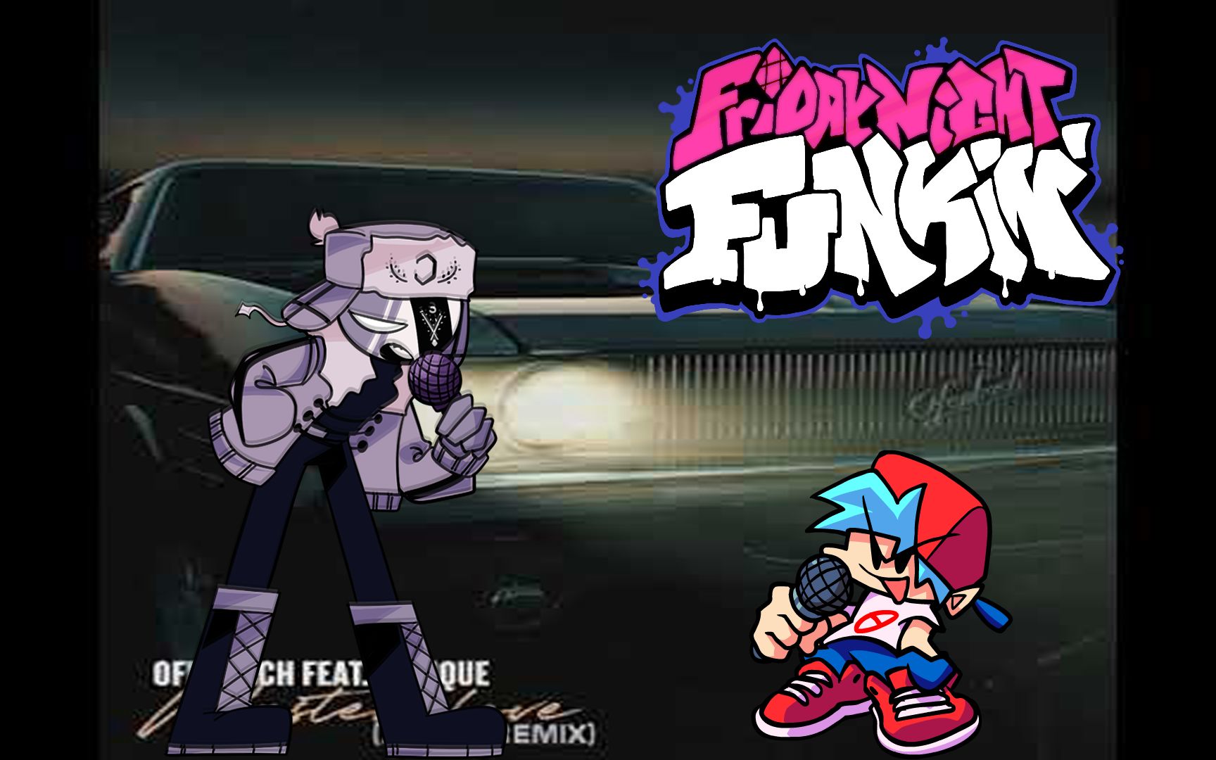 fnf自制模组ruv和bf唱wastedloveamiceremix