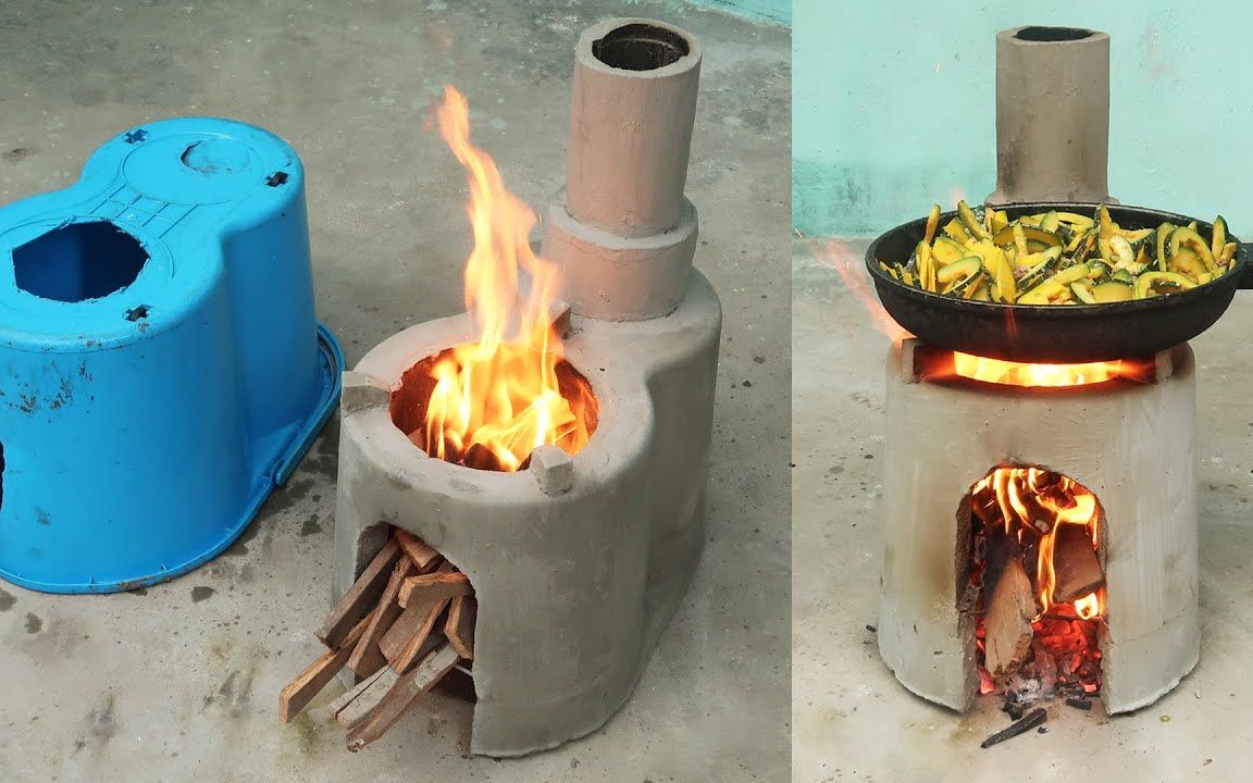 塑料容器diy制作无烟火炉,科技与传统的碰撞!