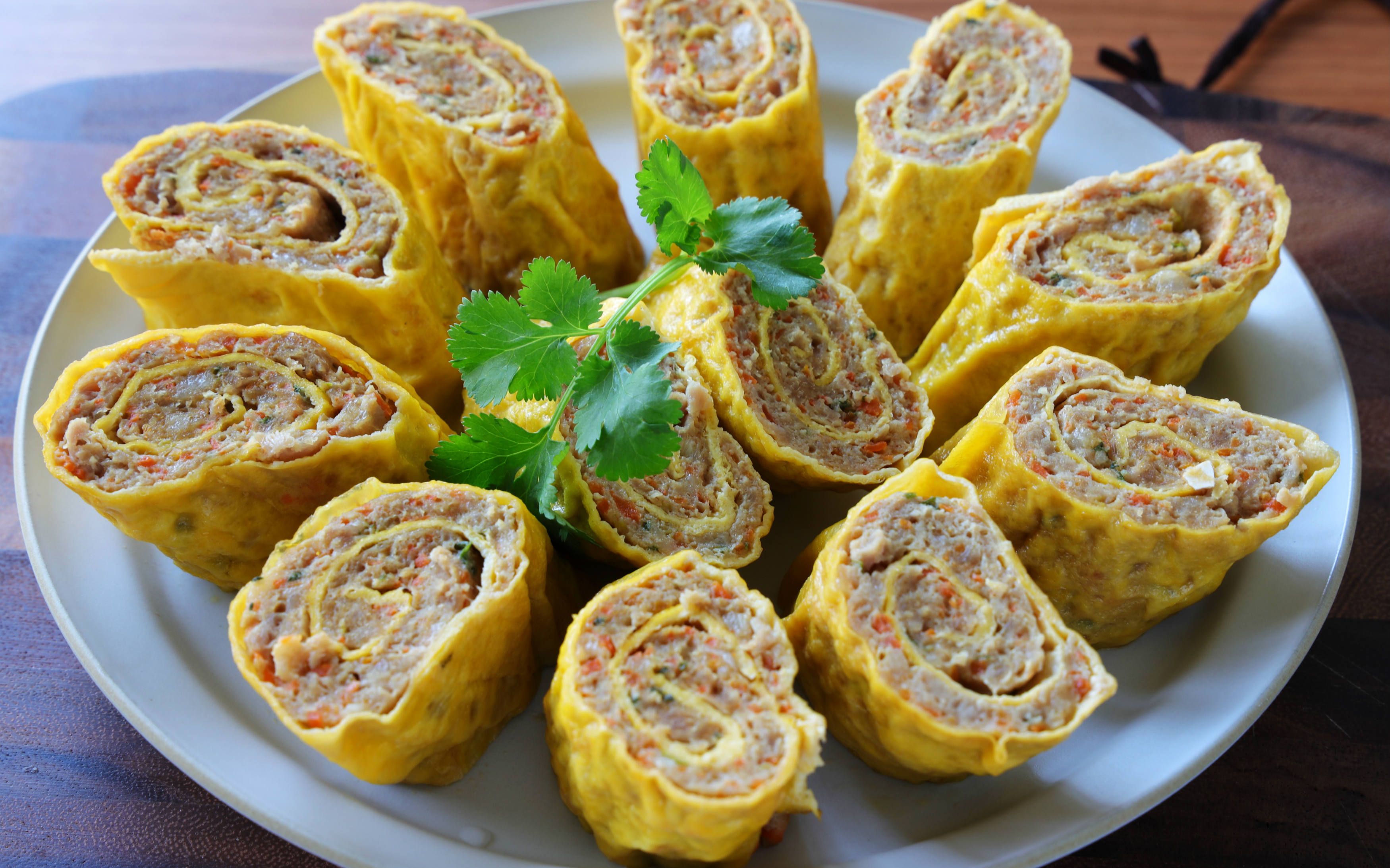 【鸡蛋肉卷】每年过年必备的硬菜,颜值高寓意也好,好吃还不上火_哔哩