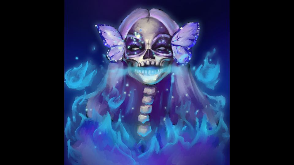 板绘刚出锅的骷髅公主