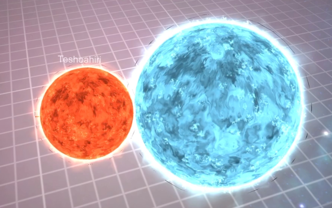 【宇宙模拟】口袋宇宙,红巨星撞蓝巨星