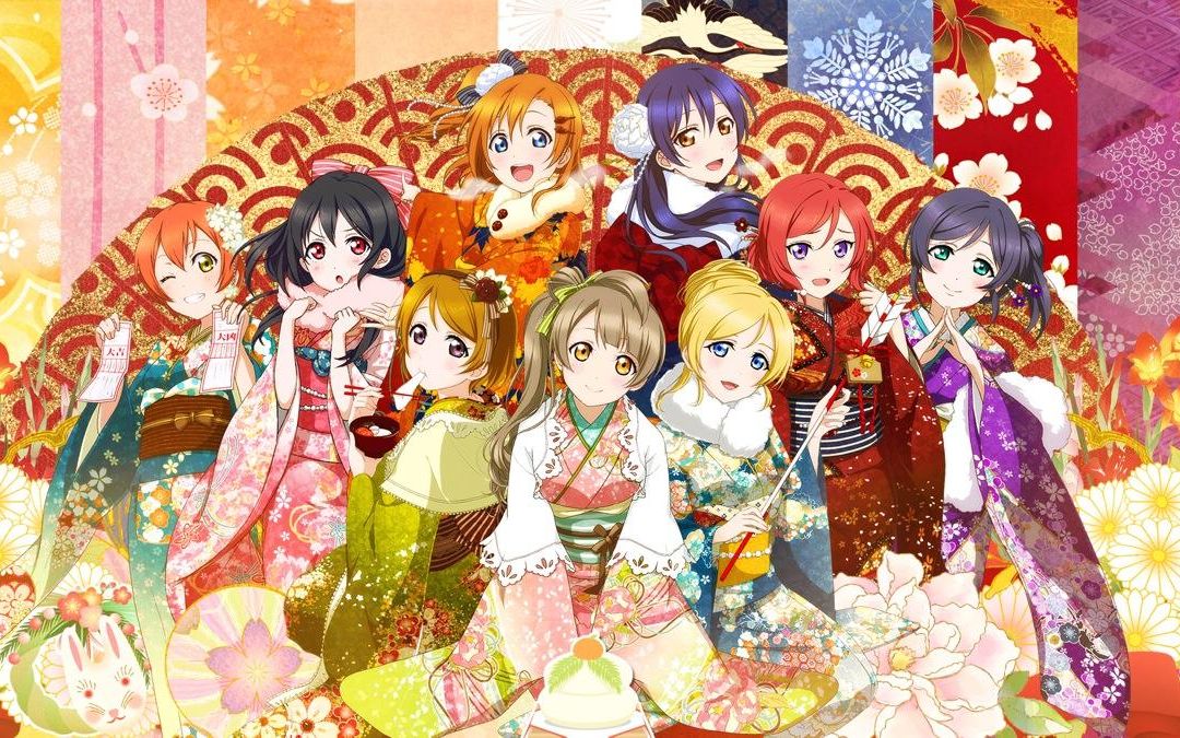 【Love Live】扇子舞二号 (舞台背景视频第三弹)哔哩哔哩bilibili