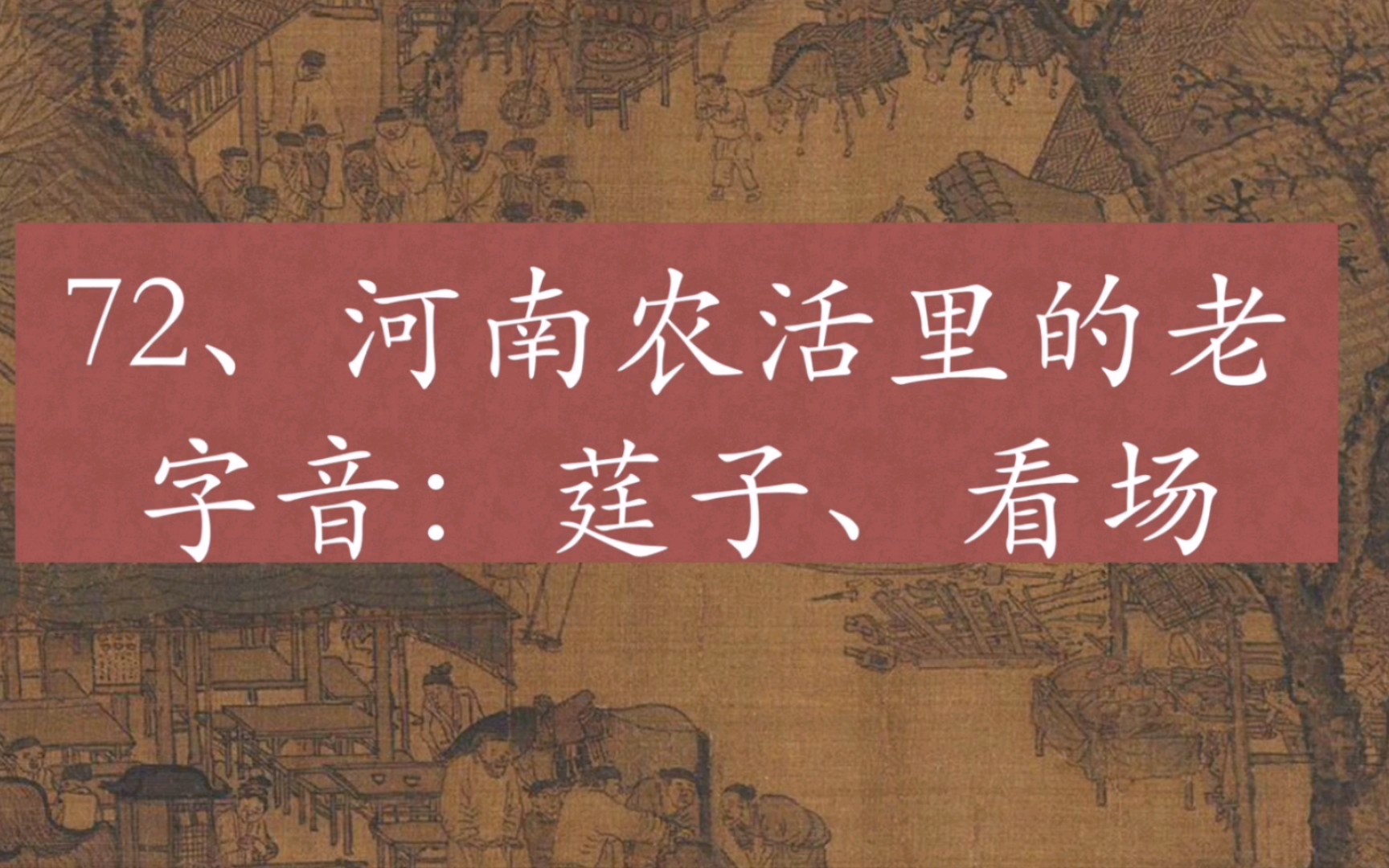 老家正在收麦.咱聊几个河南干农活时候遇到的词.哔哩哔哩bilibili