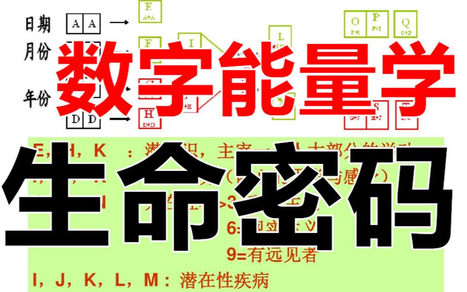 准确率95%的生命数字能量学哔哩哔哩bilibili