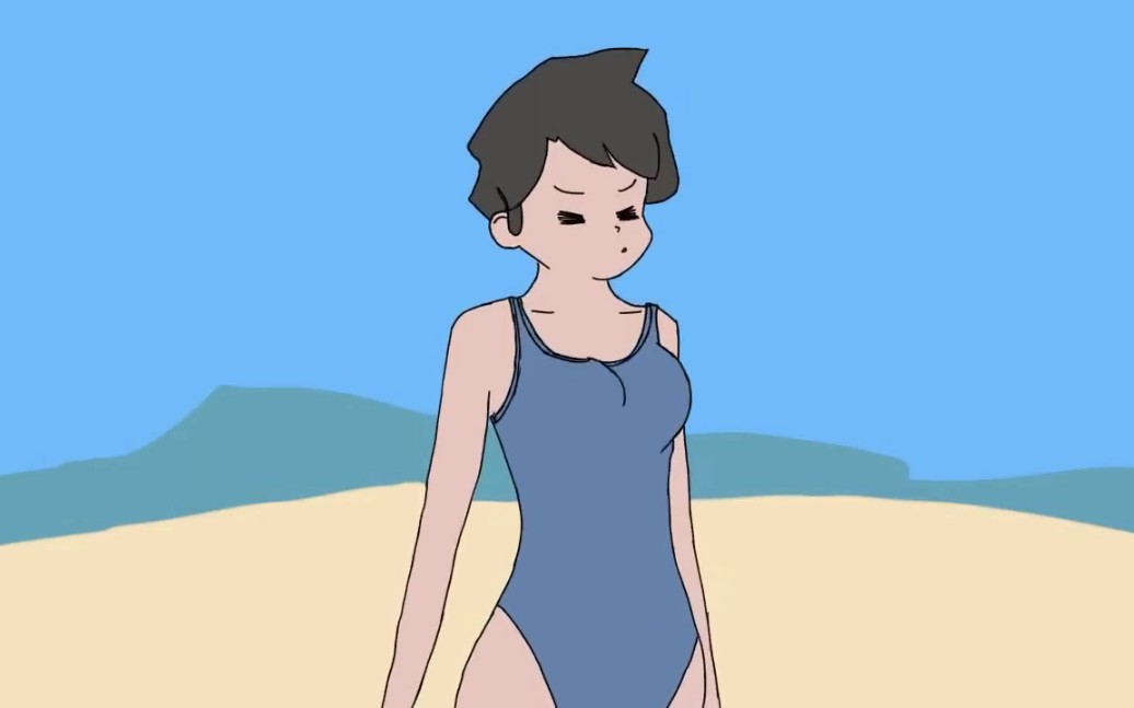 男变女tg动画第七期想不到吧海边也能摇身变成泳装美女