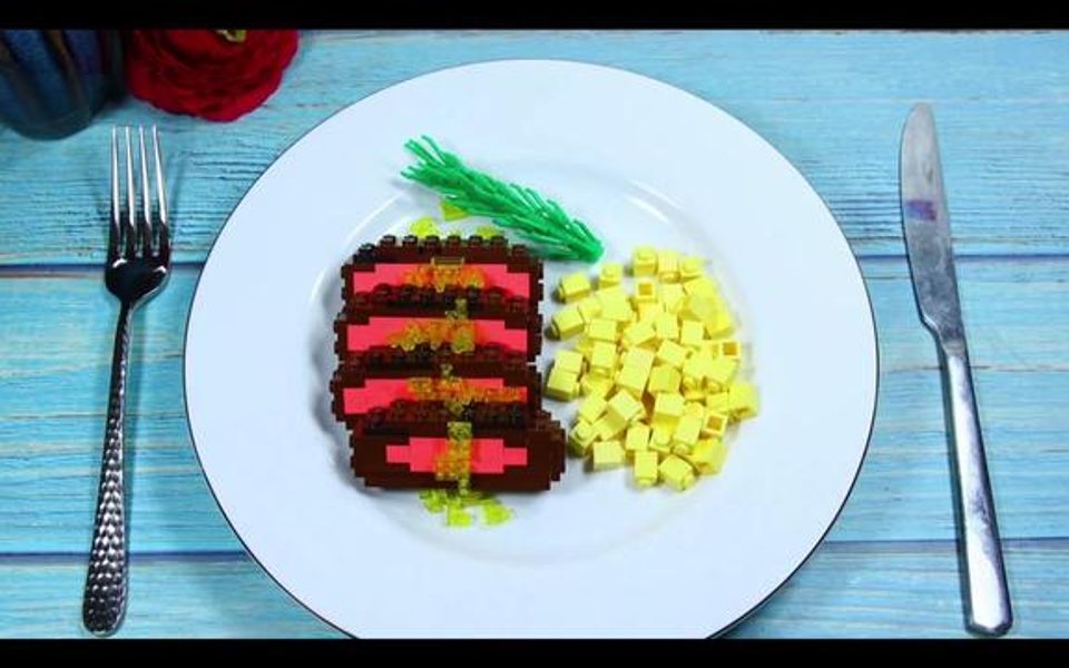 乐高动画小故事牛排