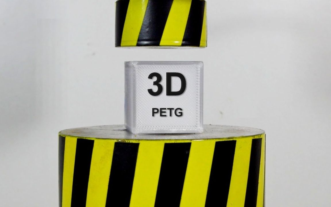 用液压机测试,不同3d打印机模型的硬度,原来它最硬