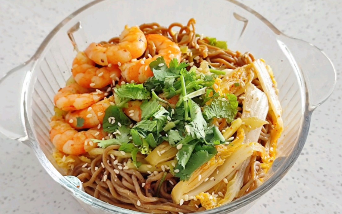 荞麦面 虾仁,控制饥饿感还能减肥!瘦身不用苦恼,快来试试.