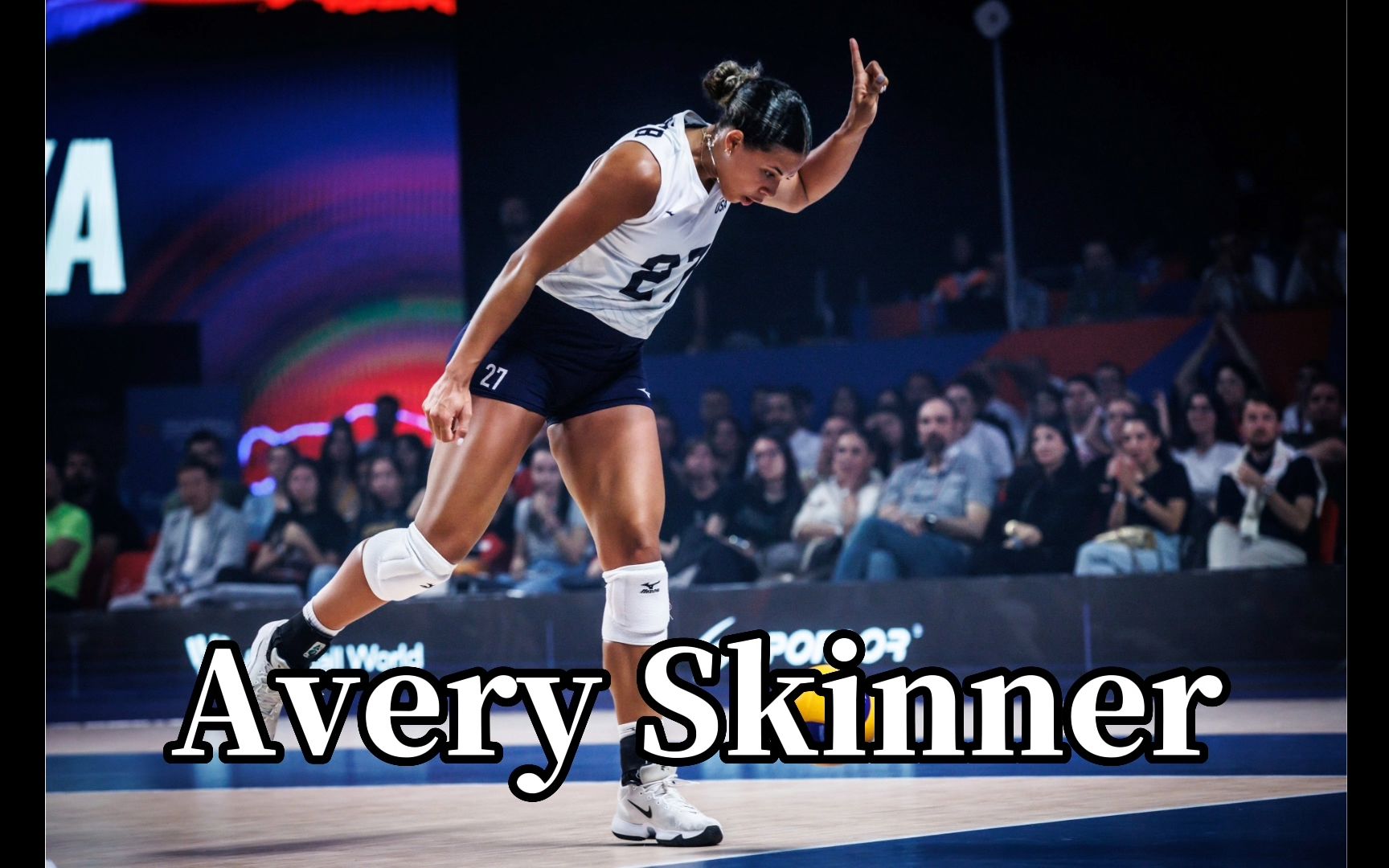 美国女排 主攻27号 斯金纳 vnl第一周第四场比赛 美国 at 土耳其 高光