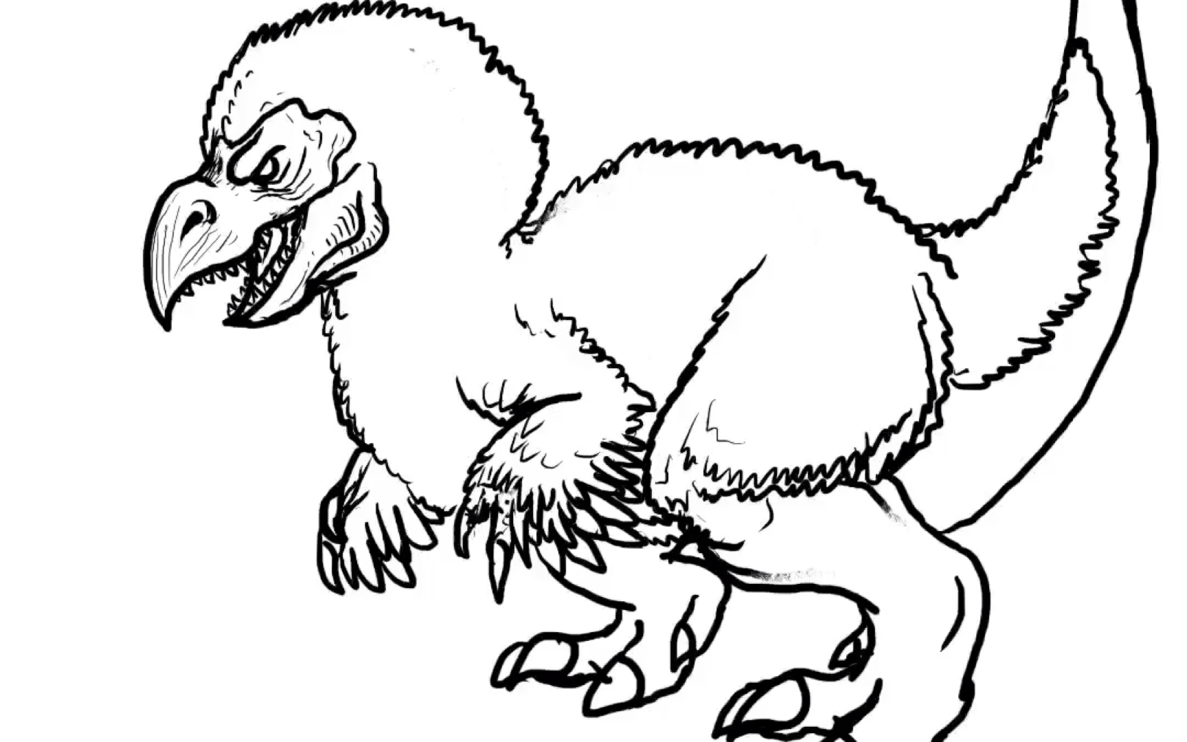 嘟嘟霸王龙以及奥尔加的绘画