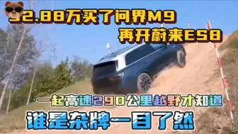 Скачать видео: 问界M9和蔚来ES8，一起高速290公里，谁是工业垃圾，一目了然！