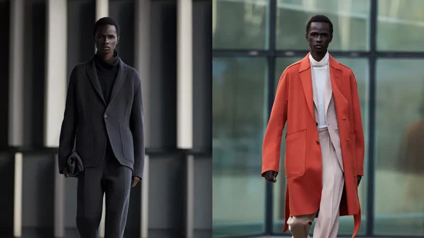 最爱黑人男模malick bodian 米兰男装周2021秋冬季走秀合集_哔哩哔哩