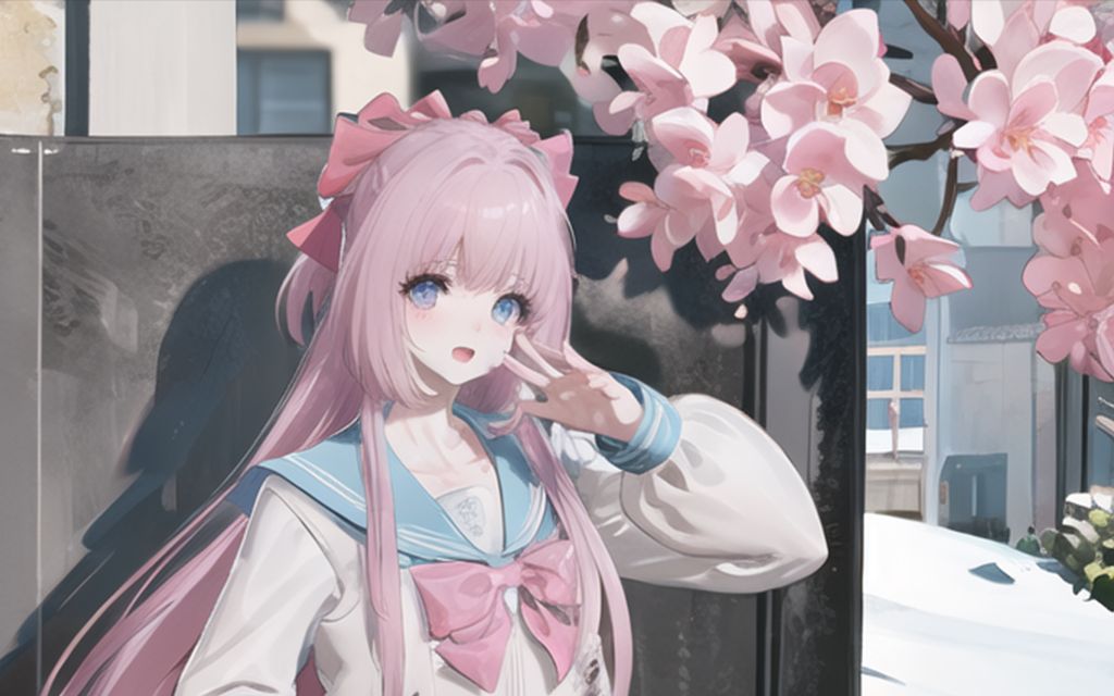 【ai绘画】永劫无间土御门胡桃jk春日序曲·晨风