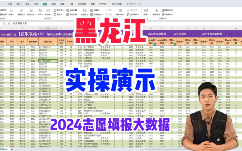 志愿填报不用东奔西走,2024黑龙江新高考志愿填报,一张表格就能解决哔哩哔哩bilibili