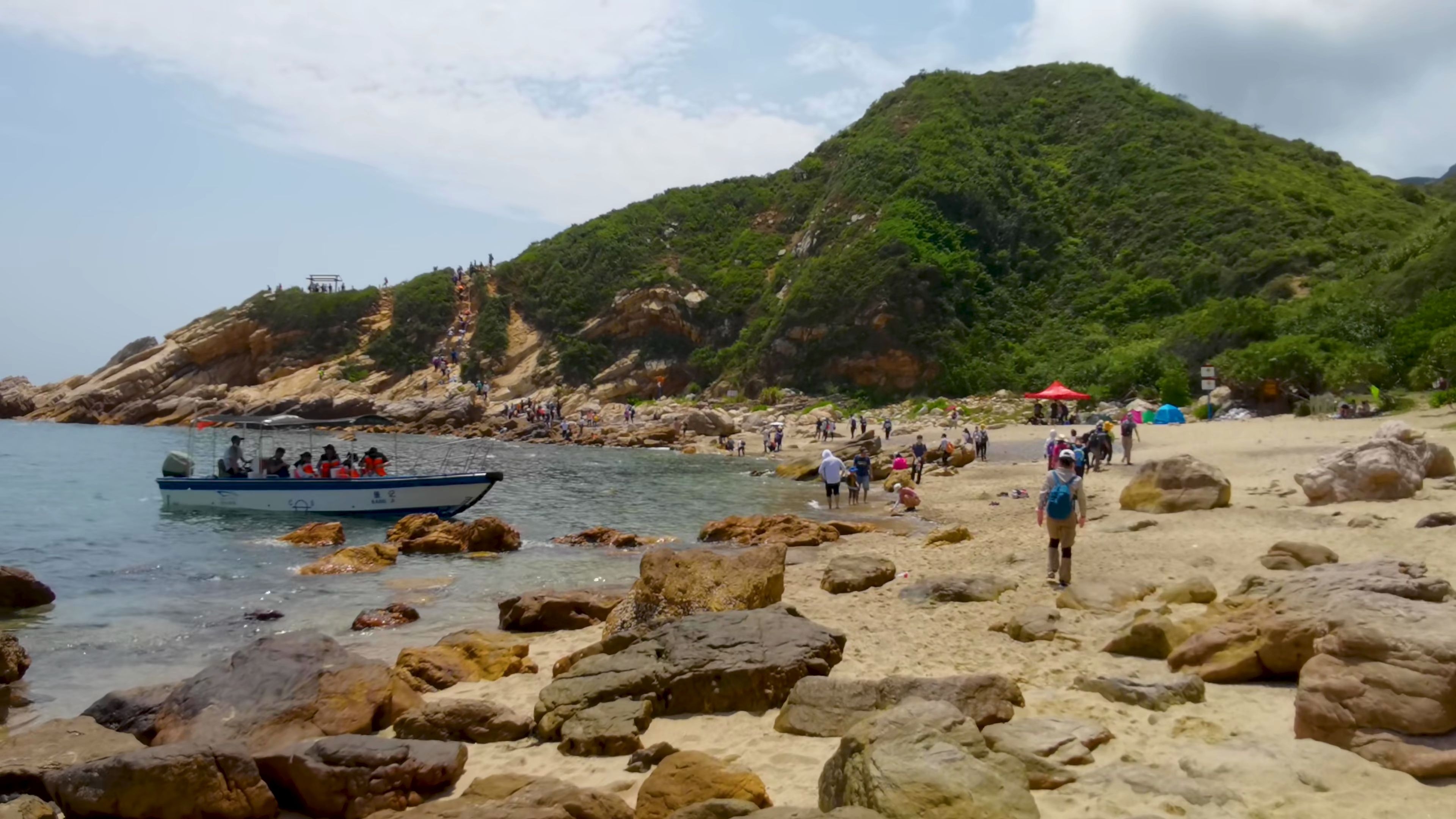 深圳大鹏半岛鬼仔角海边沙滩风光,挑战东西涌穿越【荣耀v30 pro 5g】