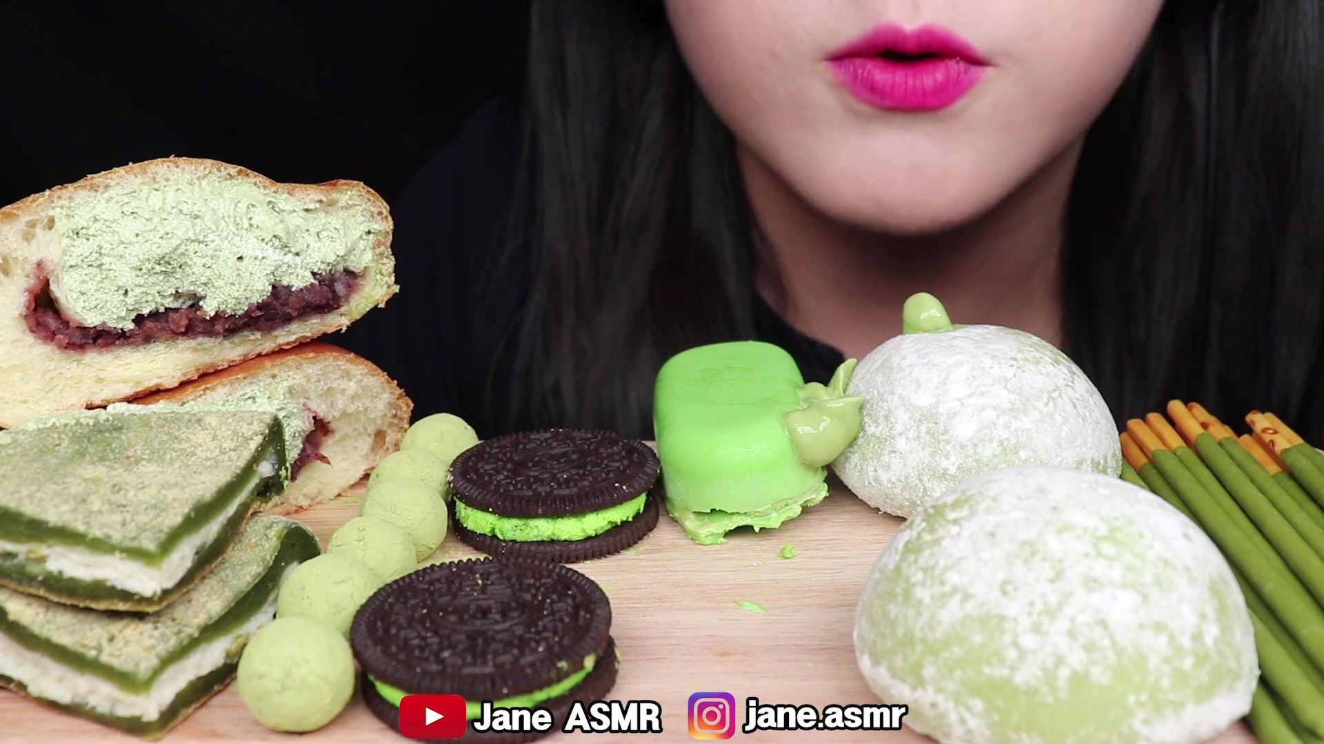 【jane吃播】各种糖 抹茶甜品 2p_哔哩哔哩_bilibili