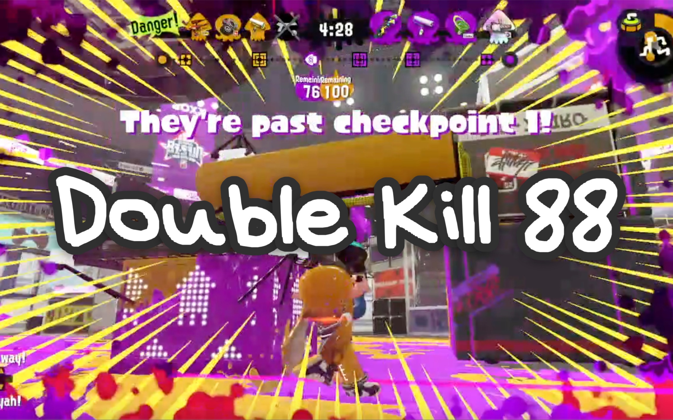 【splatoon 2】double kill 88 超短踩点向双杀集锦(中刷/绿桶/钢笔刷