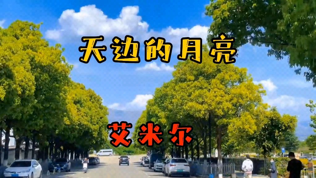 [图]艾米尔演唱的歌曲《天边的月亮》旋律优美，歌曲动听，值得收藏